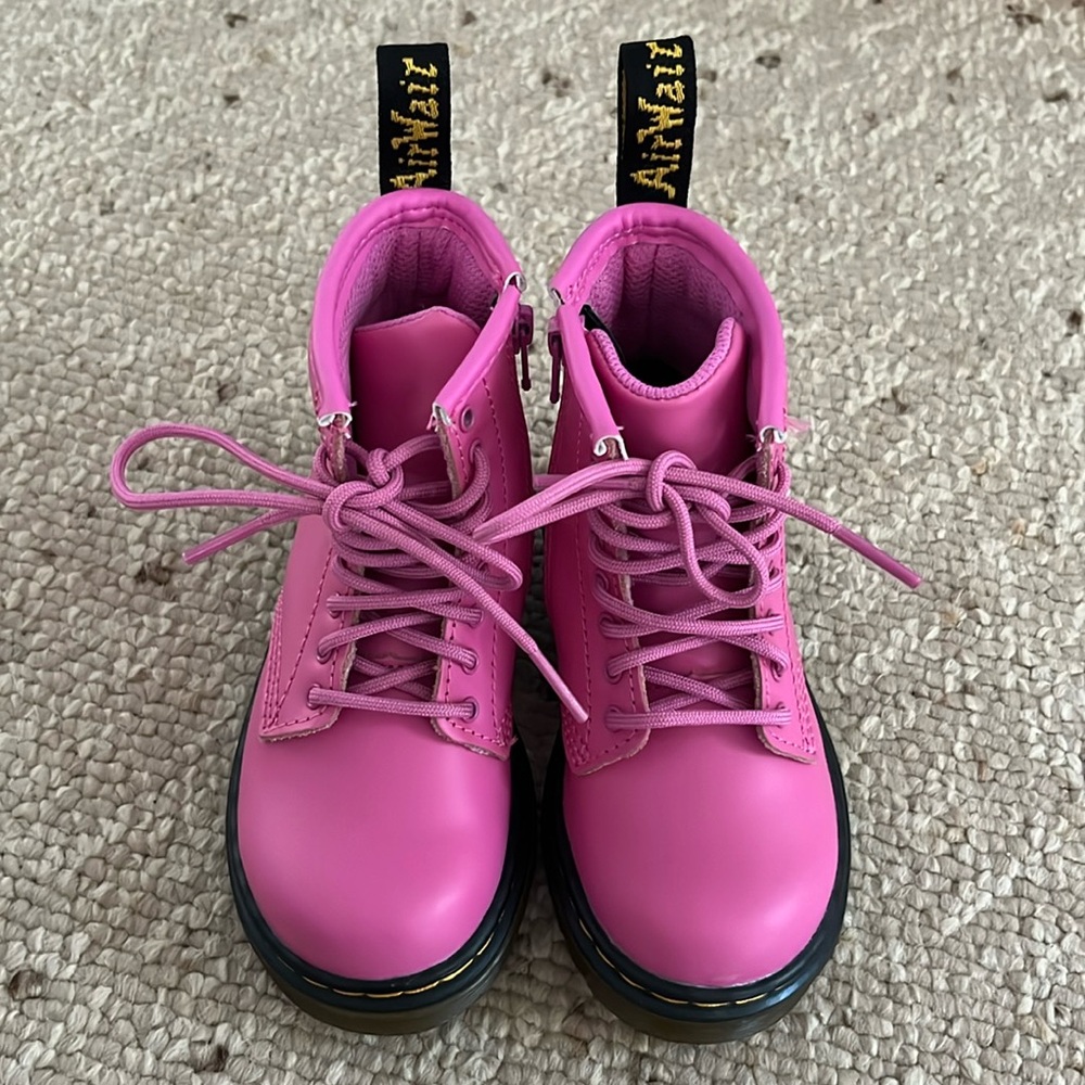 Dr. Martens Pink Toddler Boots Sz 8